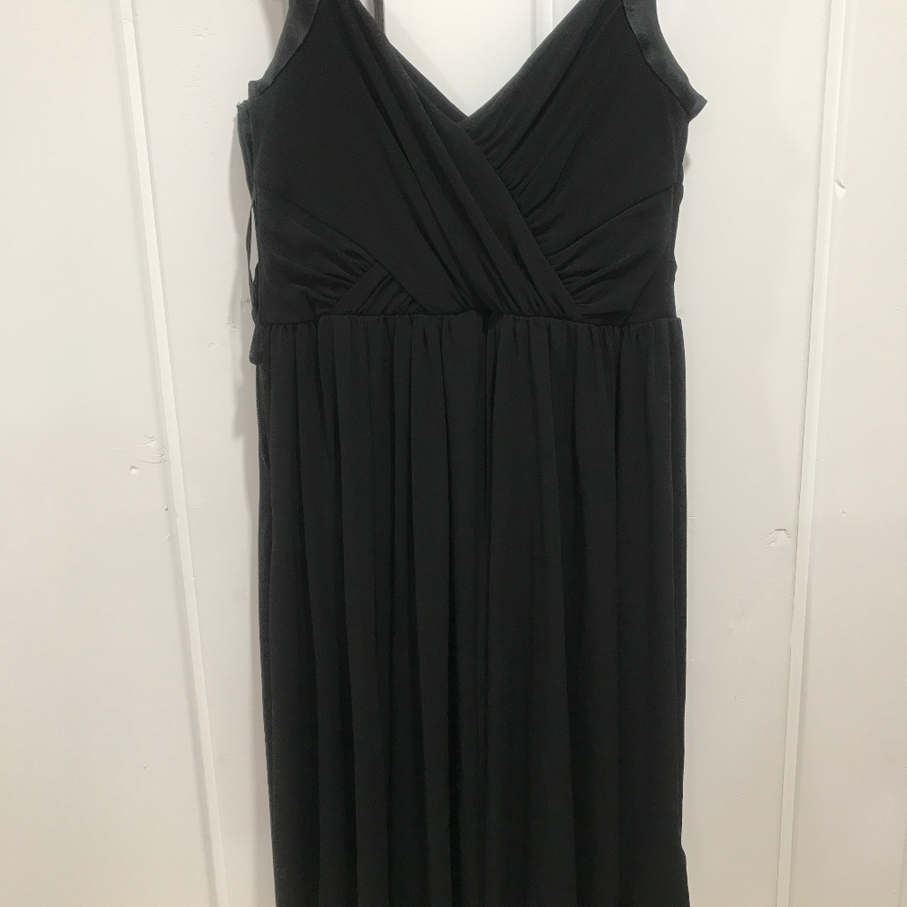 Ann Taylor flowy cocktail dress black